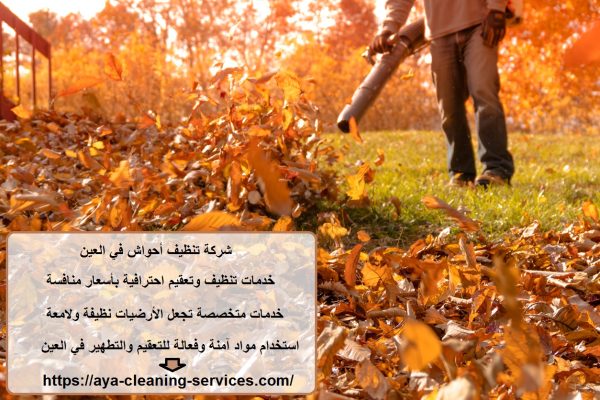 شركة تنظيف أحواش في العين