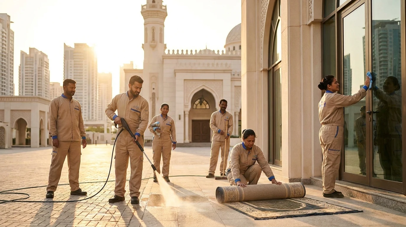 أفضل شركة تنظيف مساجد في الشارقة: معايير التميز والجودة — شركة اية كلين